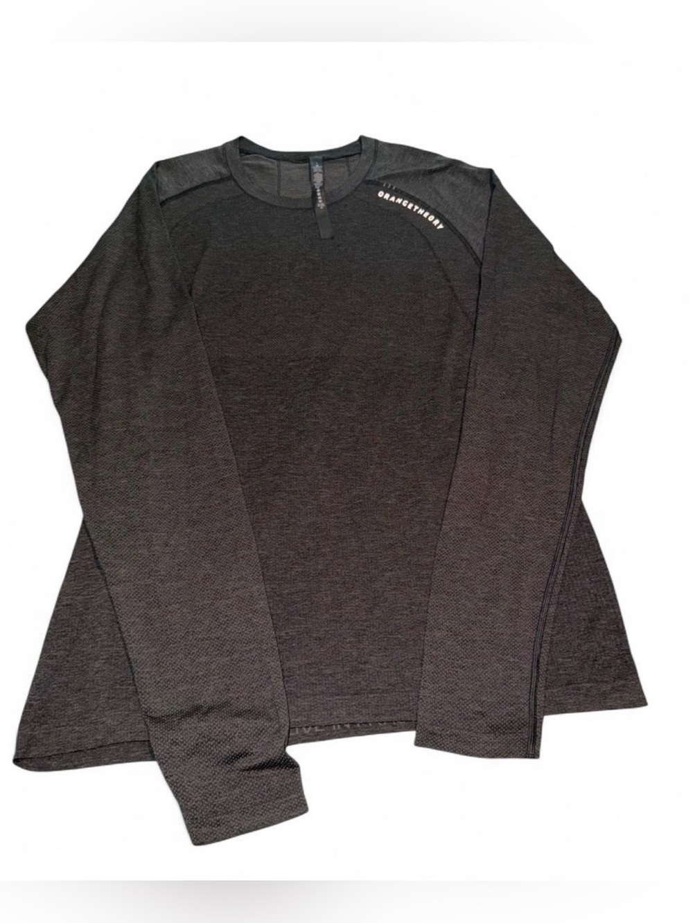 Lululemon Black Orange Theory long sleeve shirt in size L